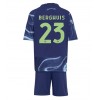 Ajax Steven Berghuis #23 Bortedraktsett Barn 2025-26 Kortermet (+ korte bukser)